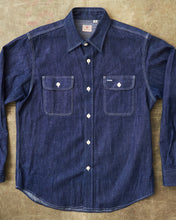 Second Hand Sugar Cane & Co. Blue Denim Work Shirt Size L
