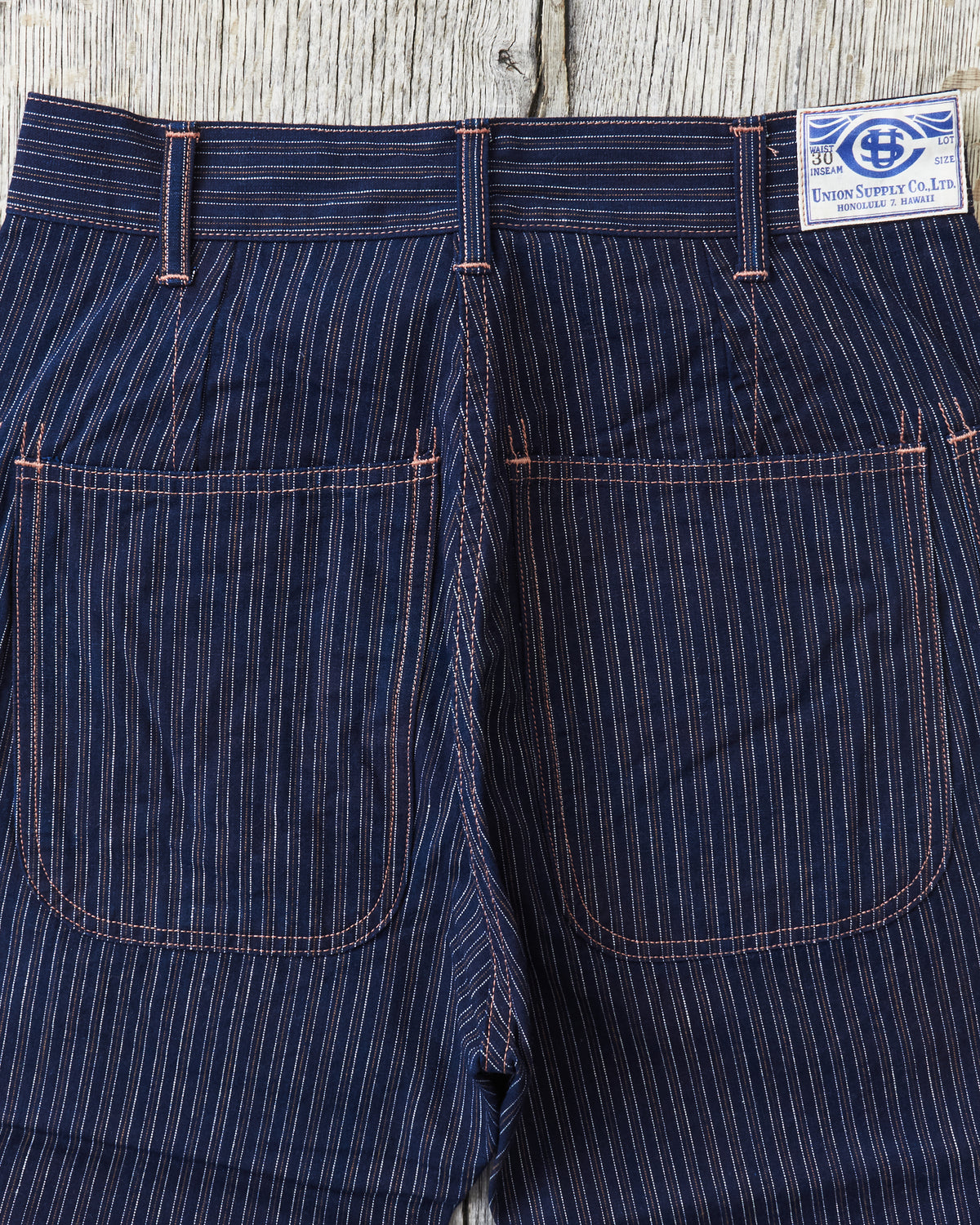 Sun Surf Union Supply Sensuji Work Pants Indigo Stripe US42437 