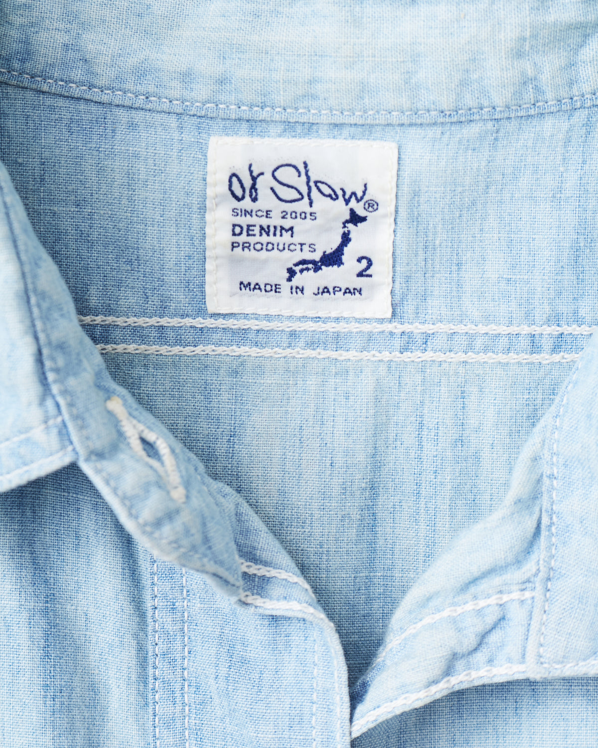 Second Hand OrSlow Chambray Blue Size 2/M