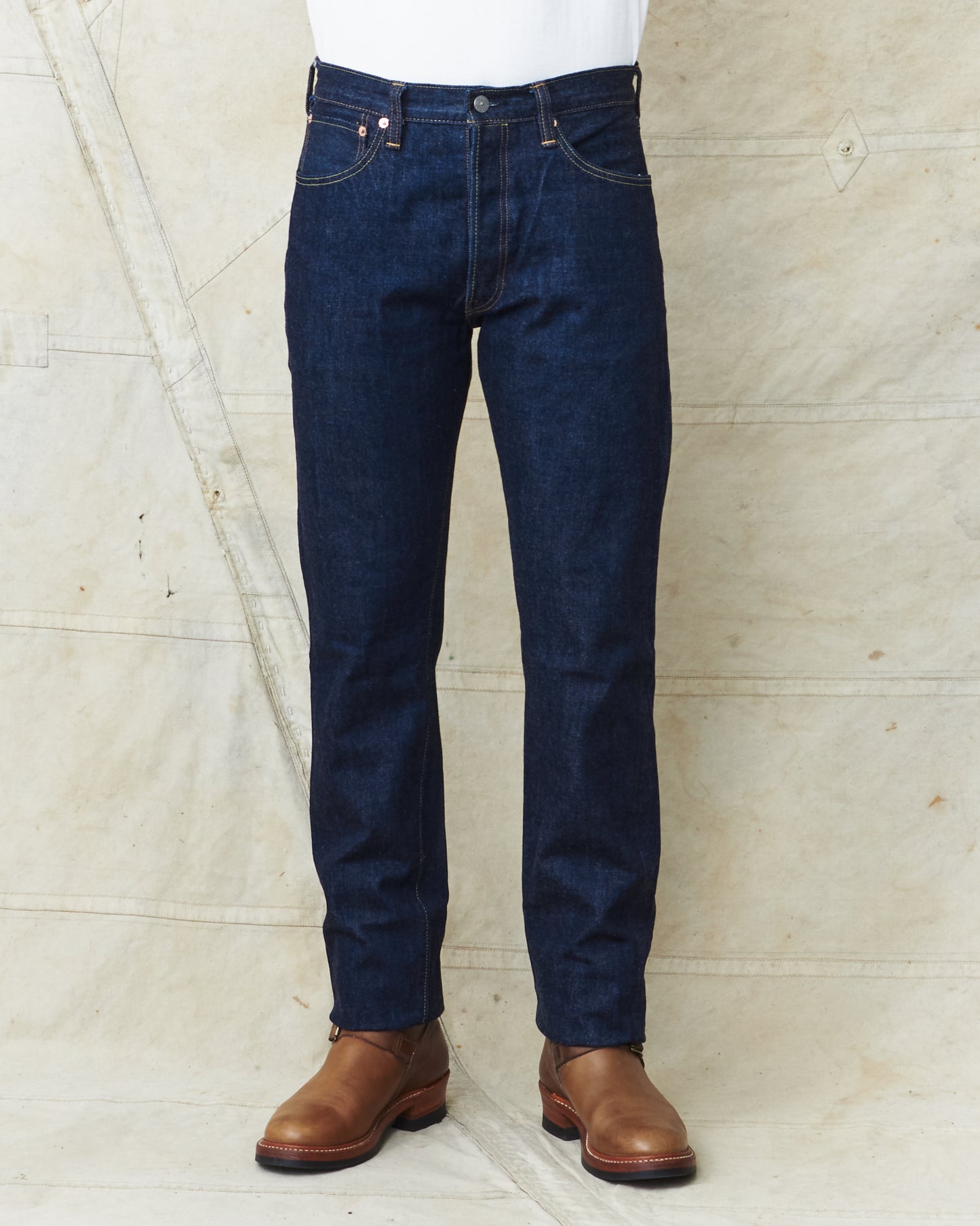 Sugar Cane & Co. Model 2021 Tapered One Wash Jeans SC42021A