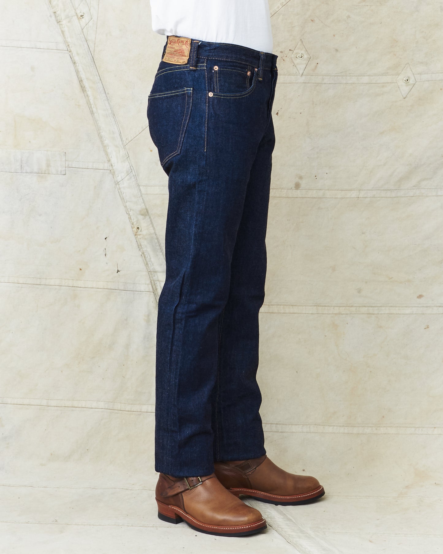 Sugar Cane & Co. Model 2021 Tapered One Wash Jeans SC42021A
