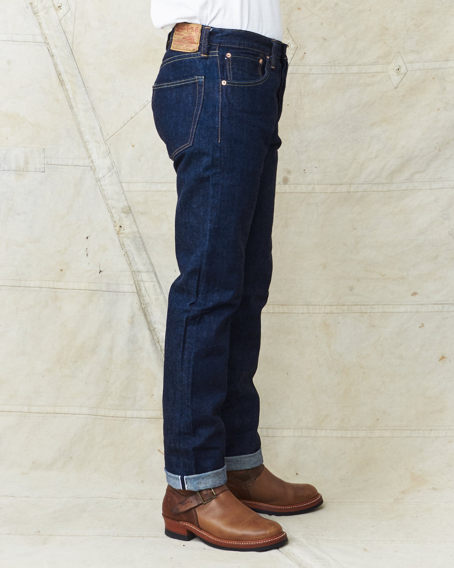 Sugar Cane & Co. Model 2021 Tapered One Wash Jeans SC42021A