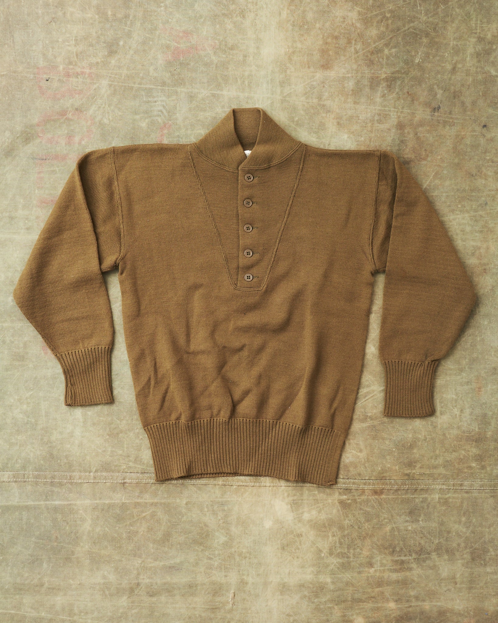 OLD JOE RAMIE WOOL ARMY SWEATER