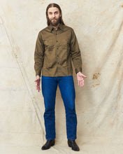 Buzz Rickson's HBT Twill Work Shirt Olive BR29390