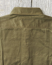 Buzz Rickson's HBT Twill Work Shirt Olive BR29390