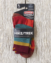 Darn Tough 1924 Teal Wool Socks Hiker Micro Crew Sock Lightweight Cushion