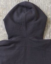 Buzz Rickson's Loopwheel Full Zip Hoodie 4-Needle Black BR65623