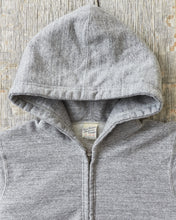 Buzz Rickson's Loopwheel Full Zip Hoodie 4-Needle Grey BR65623