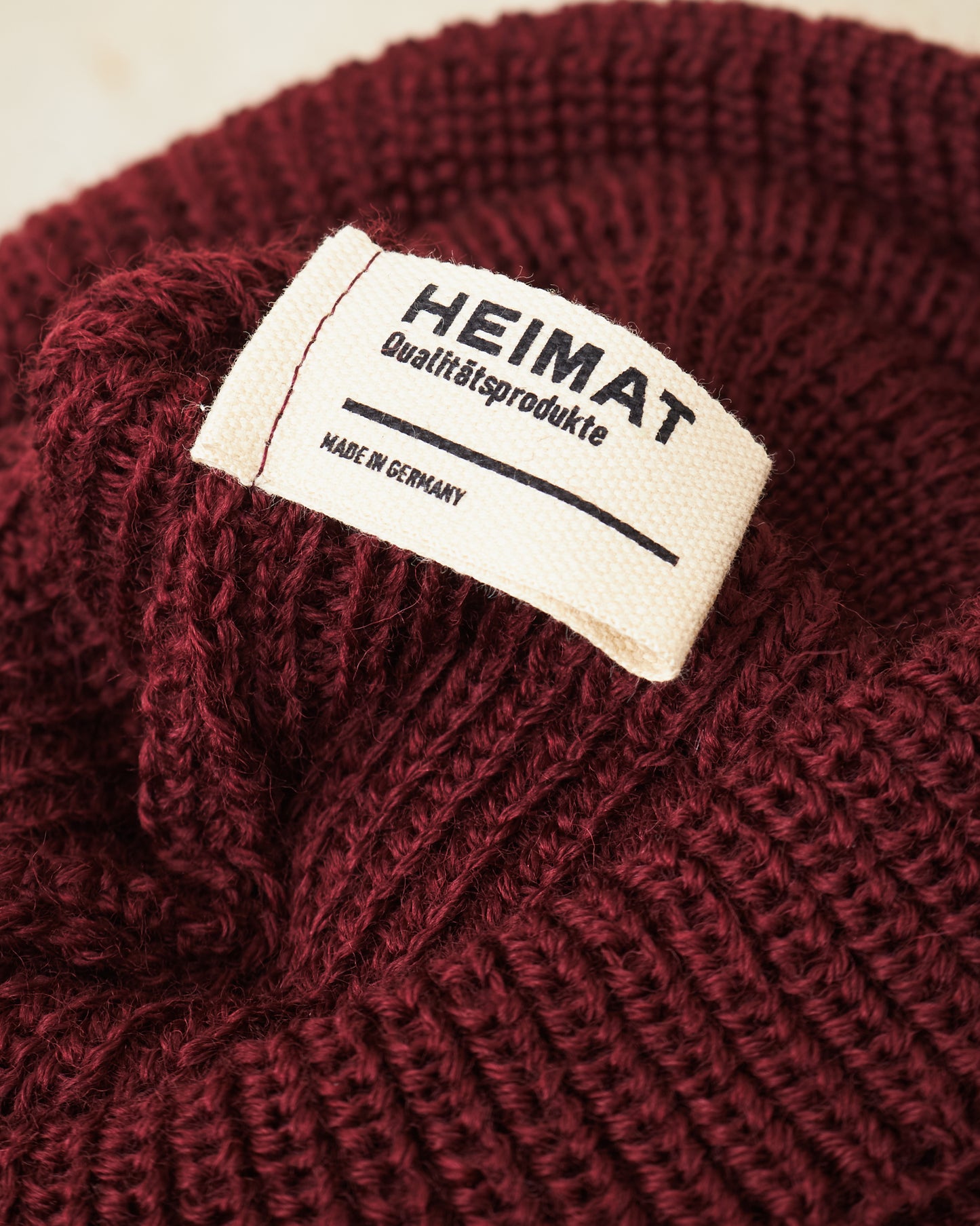 Heimat Mechanics Wool Hat Burgundy
