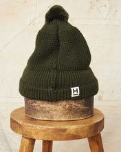 Heimat Wool U Boat Bobble Hat Military Green