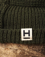 Heimat Wool U Boat Bobble Hat Military Green