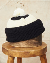 Heimat Wool U Boat Bobble Hat Schwarz (Black) / Seashell