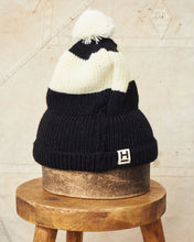 Heimat Wool U Boat Bobble Hat Schwarz (Black) / Seashell