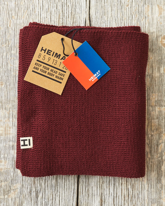 Heimat Wool Schal Burgundy