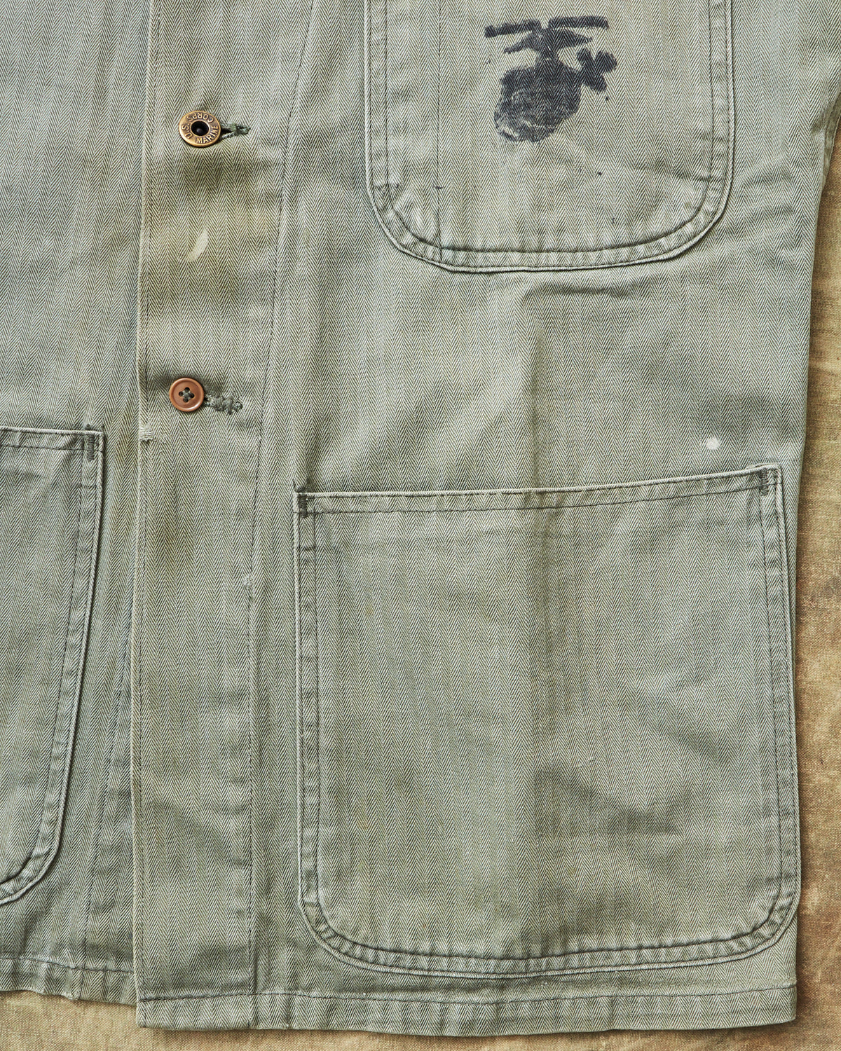 Vintage P-47 Cotton HBT Twill USMC Shirt