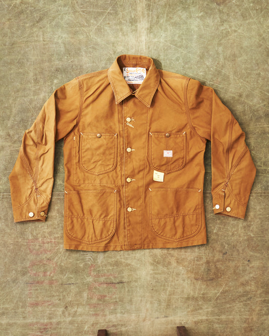 Second Hand Sugar Cane & Co. 13oz. Brown Duck Work Coat Size 36