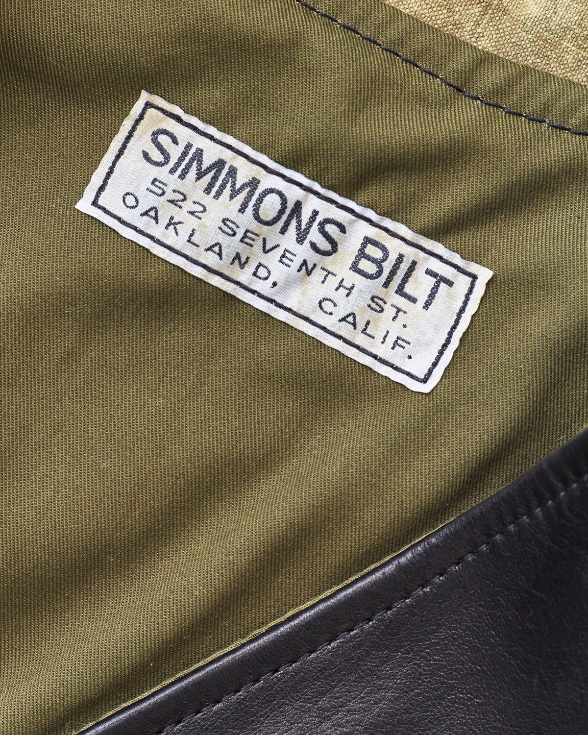 Second Hand Simmons Bilt Horsehide Black Vest 42