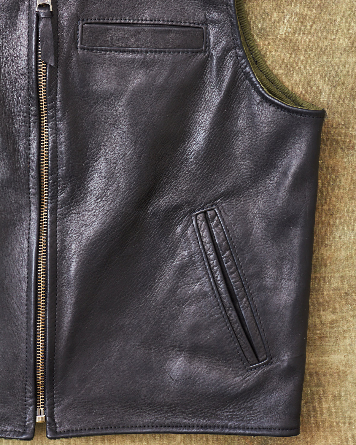 Second Hand Simmons Bilt Horsehide Black Vest 42