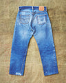Vintage Original Late 1970's / Early 1980's Levi's 501 Red Line Selvedge Jeans W 34