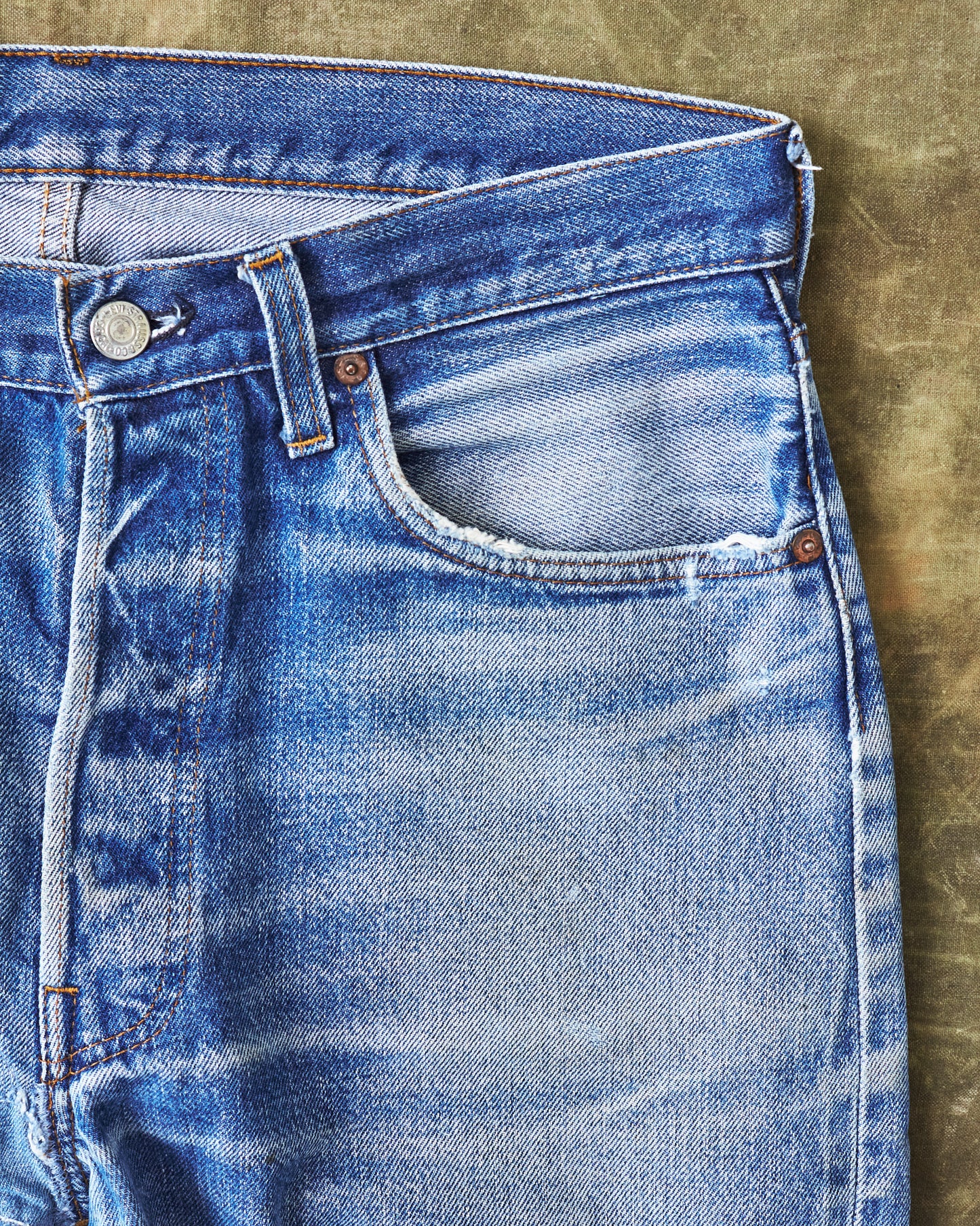 Vintage Original Late 1970's / Early 1980's Levi's 501 Red Line Selvedge Jeans W 34