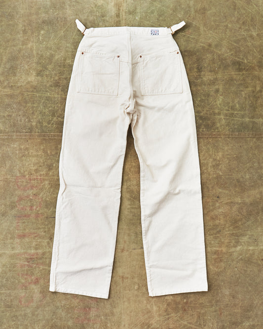 Second Hand Tender Type 126 Side Cinch Oxford Trousers Ecru Size 3 / M