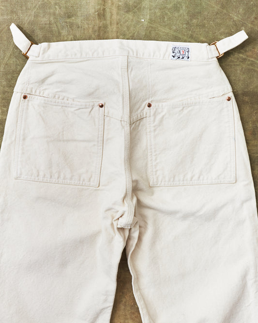 Second Hand Tender Type 126 Side Cinch Oxford Trousers Ecru Size 3 / M