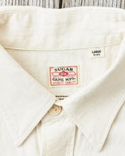 Sugar Cane & Co White Chambray Work Shirt SC27851