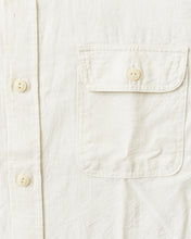 Sugar Cane & Co White Chambray Work Shirt SC27851