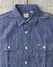 Sugar Cane & Co. Blue Chambray Work Shirt SC27850