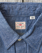 Sugar Cane & Co. Blue Chambray Work Shirt SC27850