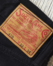 Sugar Cane & Co. Lot 470 Type 3 Slim Fit One Wash Black Jeans SC41470