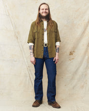 Indigofera Delray Shirt Linen Canvas Military Olive