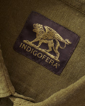 Indigofera Delray Shirt Linen Canvas Military Olive