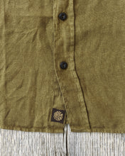 Indigofera Delray Shirt Linen Canvas Military Olive