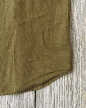 Indigofera Delray Shirt Linen Canvas Military Olive