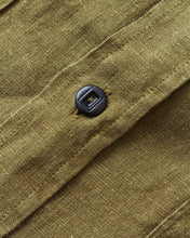 Indigofera Delray Shirt Linen Canvas Military Olive