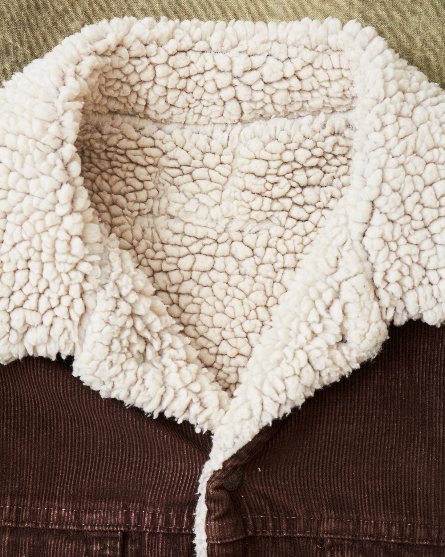 Vintage Levi's Corduroy  Sherpa Trucker Jacket Brown Medium