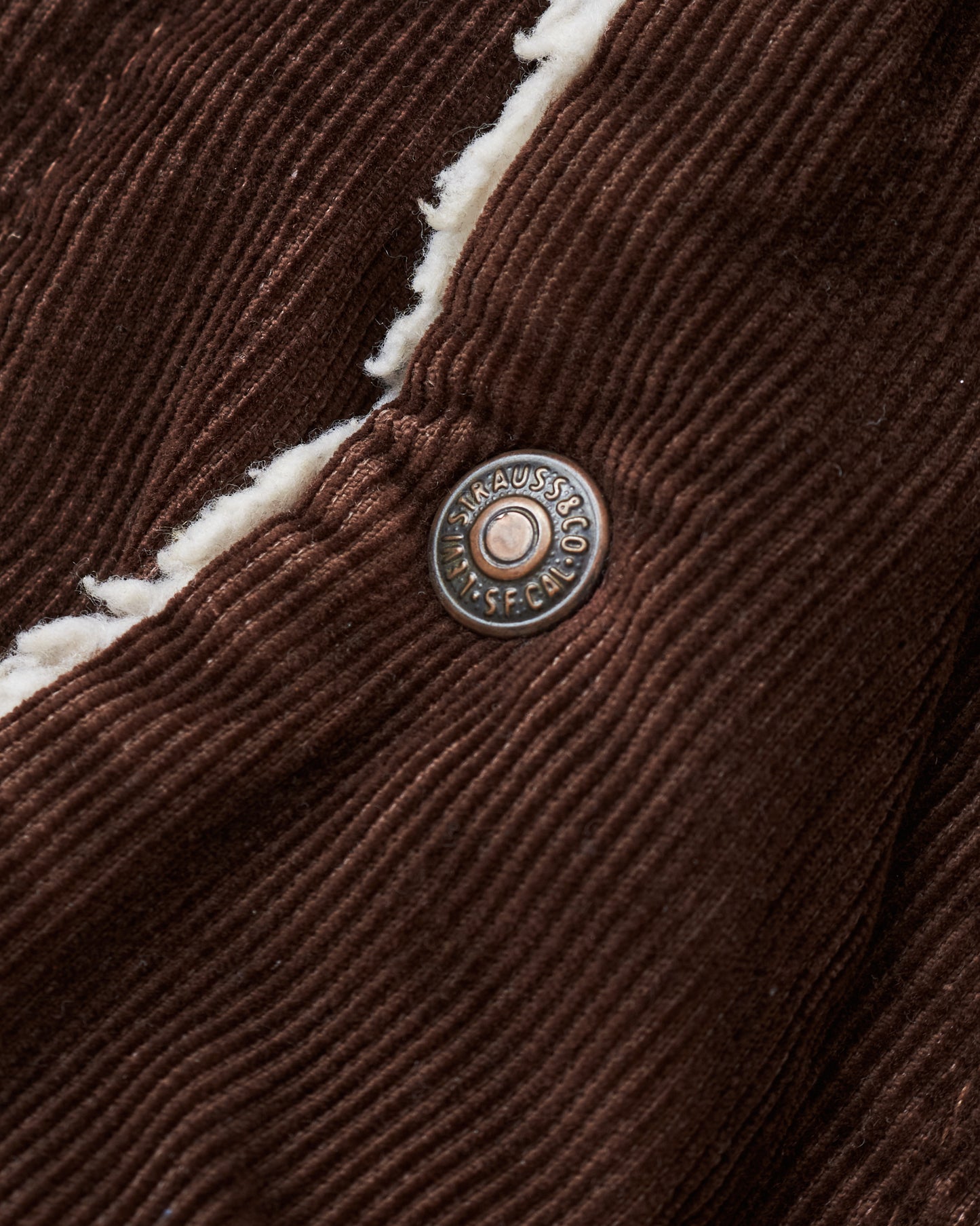 Vintage Levi's Corduroy  Sherpa Trucker Jacket Brown Medium