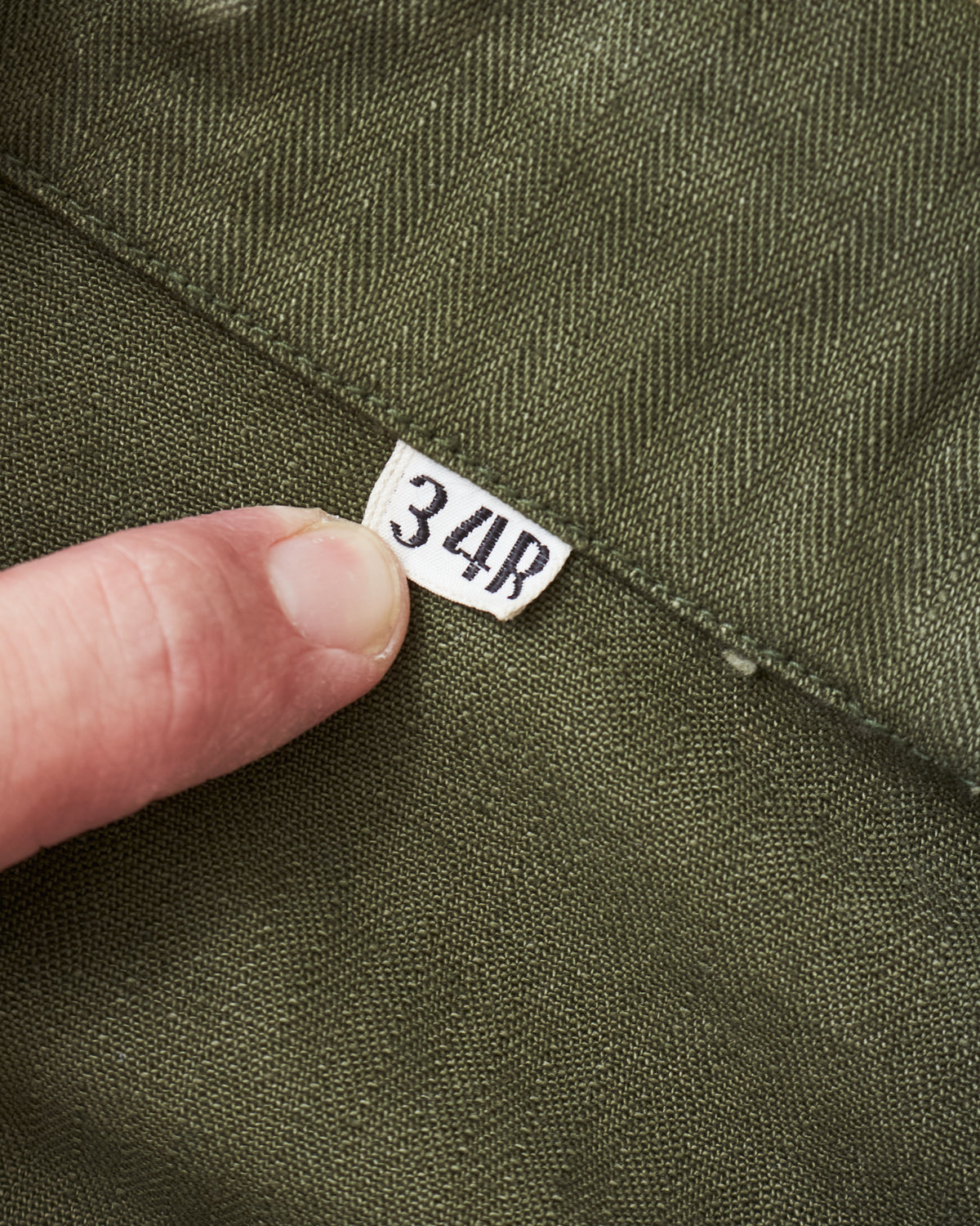 Vintage WW2 US Army HBT 13 Stars Buttons Combat Shirt / Jacket Size 34R