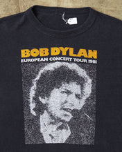 Vintage Bob Dylan European Concert Tour 1981 T-Shirt