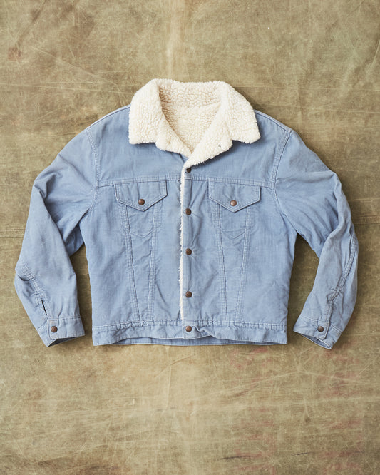 Vintage Levi's Corduroy  Sherpa Trucker Jacket Bright Blue  Medium