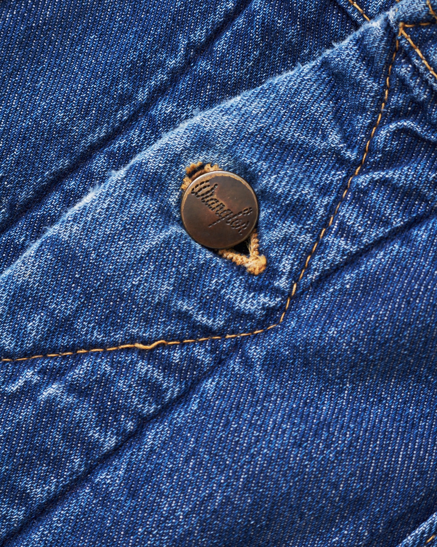 Vintage 60's Wrangler Blue Bell Blanket Lined Denim Jacket Size 42