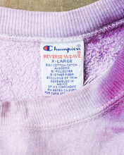 Vintage 90's Champion Reverse Weave Graham Steers Sweatshirt Tie Dye Purple XL