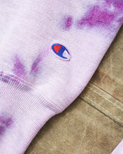 Vintage 90's Champion Reverse Weave Graham Steers Sweatshirt Tie Dye Purple XL