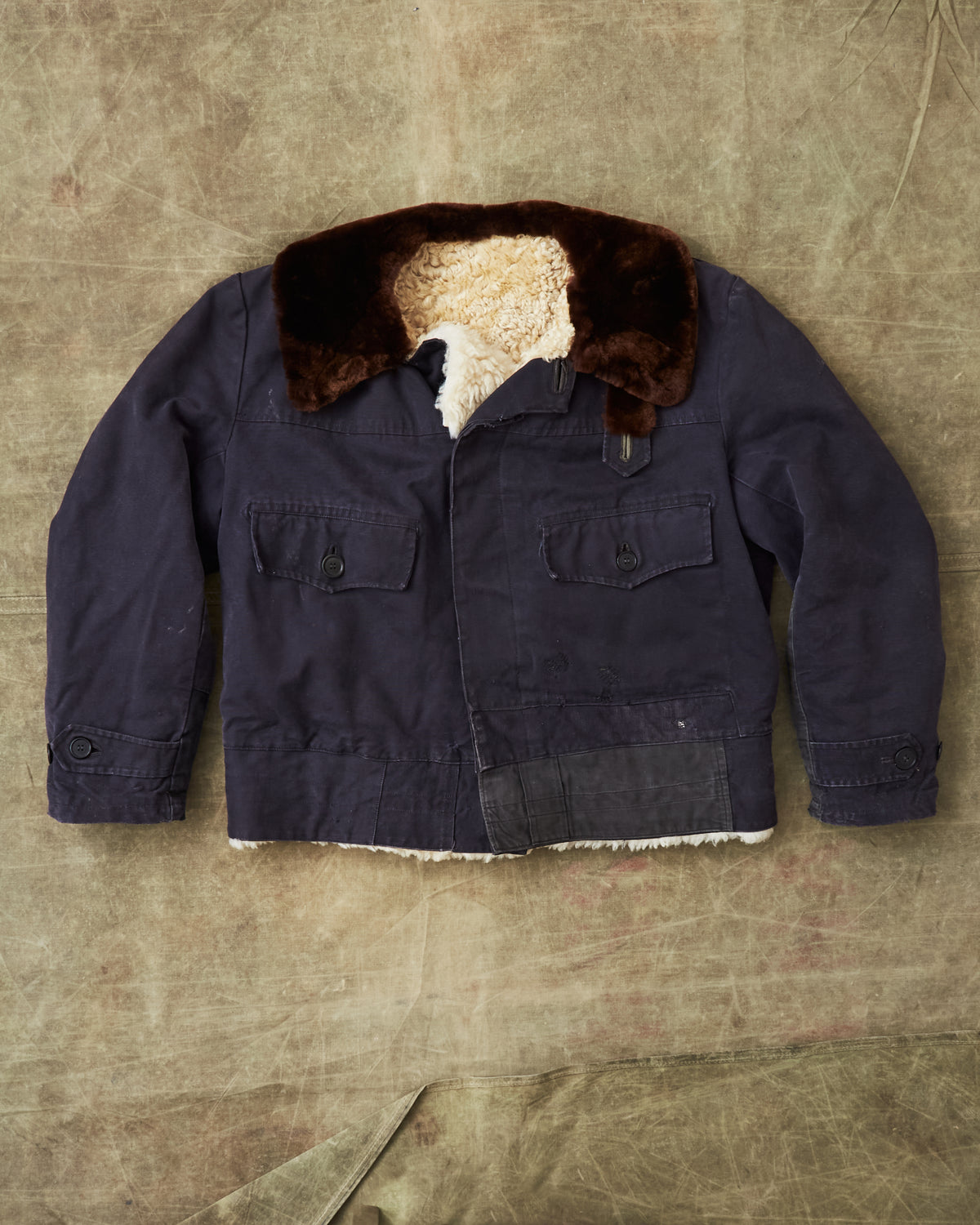 Vintage Swedish Air force Jacket "Pälsjacka M/1948"