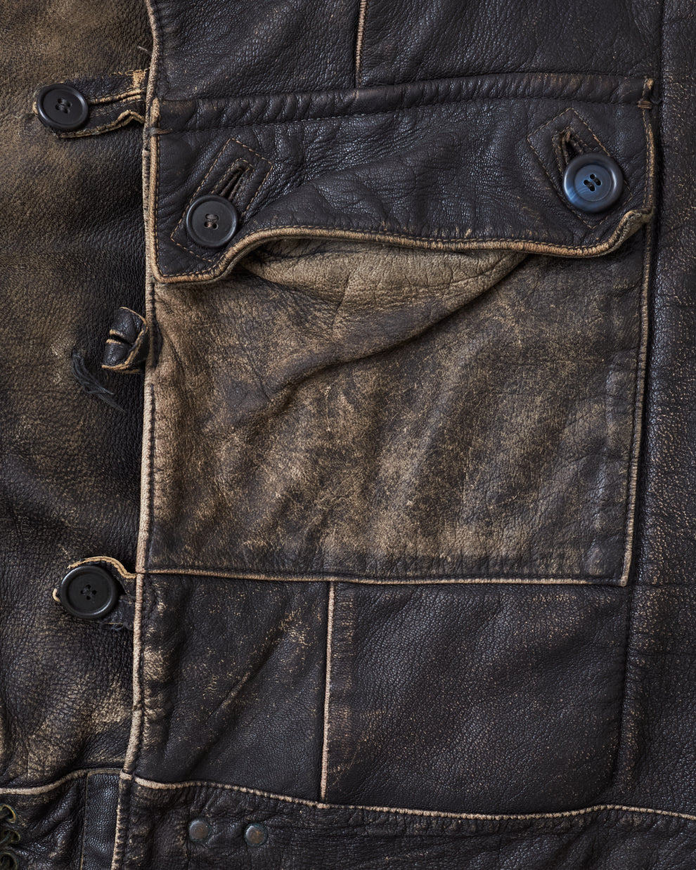 Vintage Swedish Army Dispatch Riders Leather Jacket