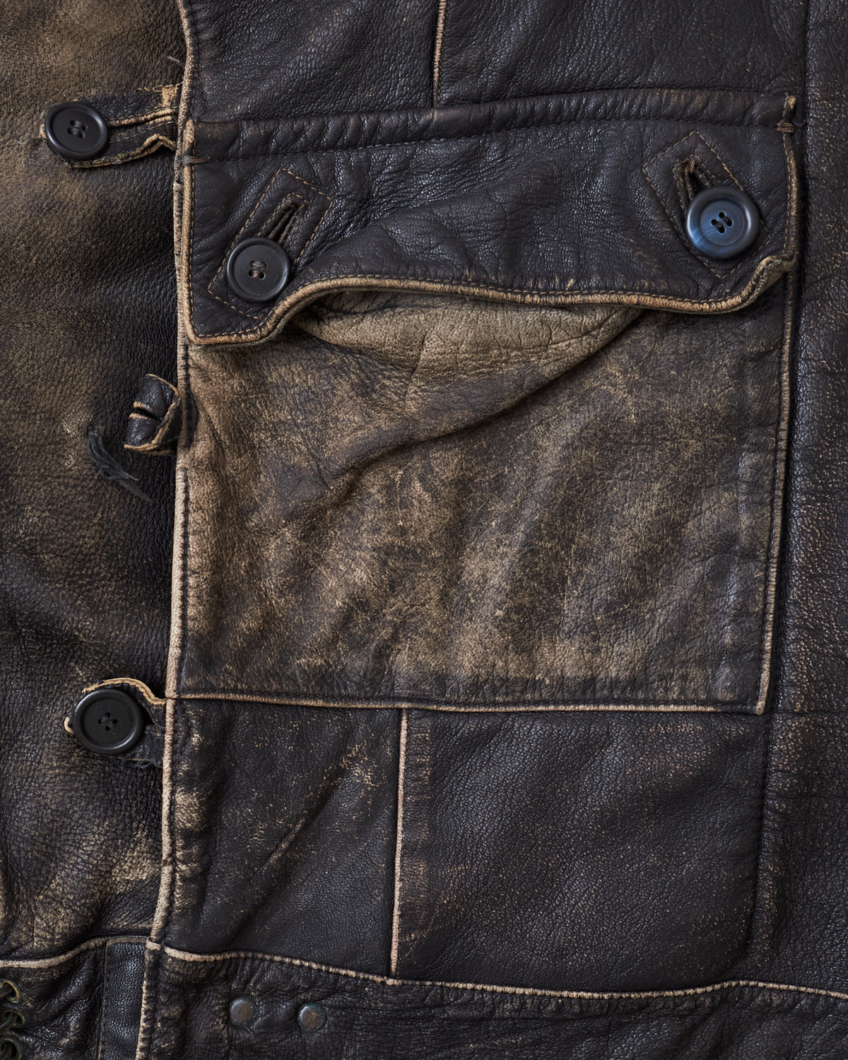 Vintage Swedish Army Dispatch Riders Leather Jacket 