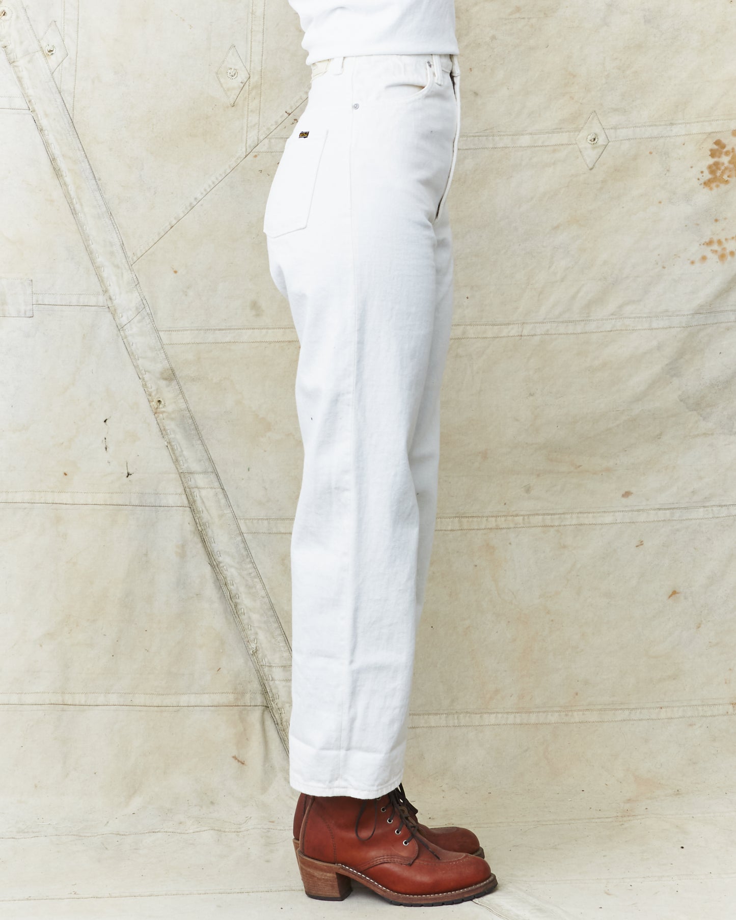 OrSlow Women's Jasmine Curved Seam Jeans White