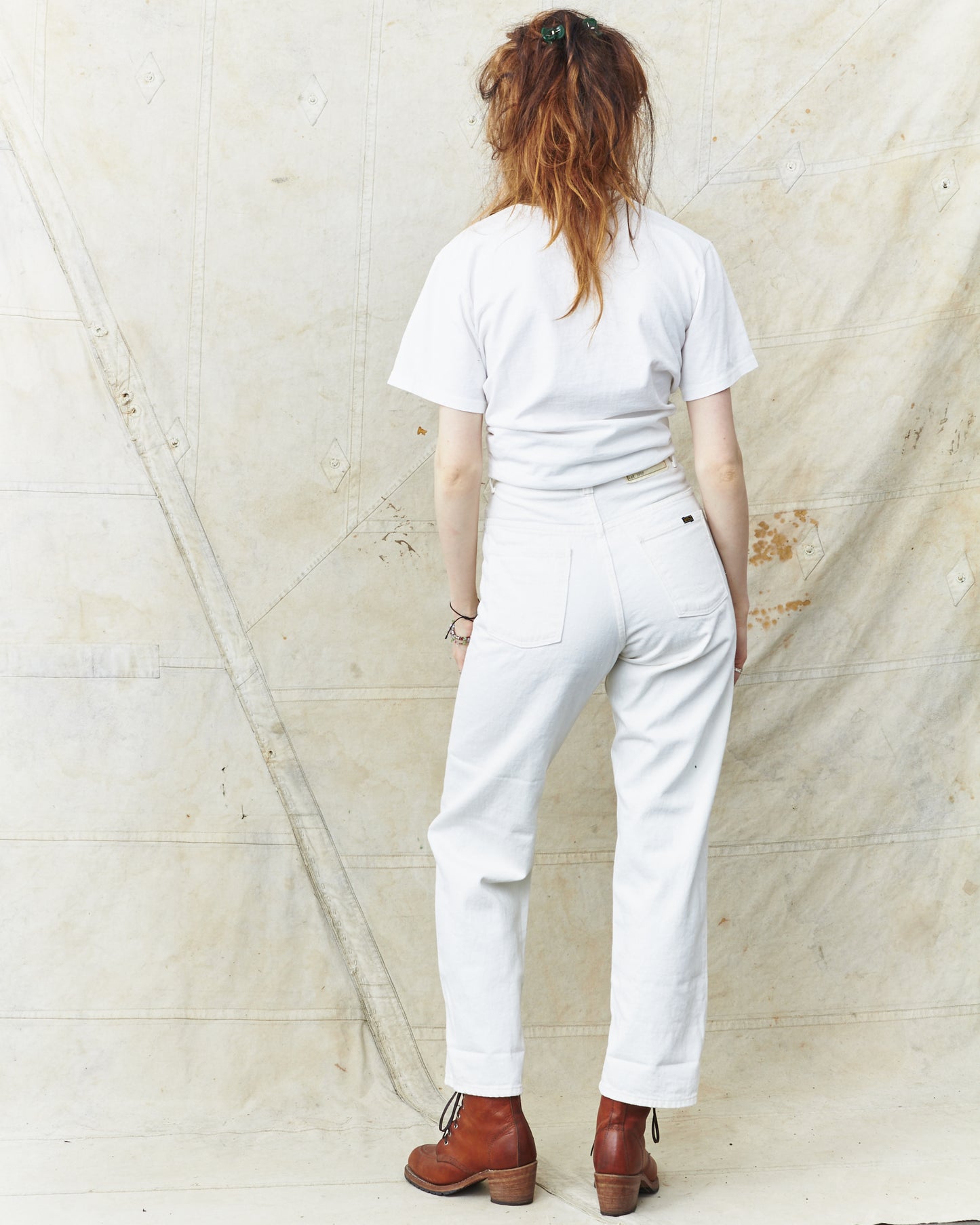 OrSlow Women's Jasmine Curved Seam Jeans White