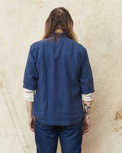 Indigofera Delray Shirt Linen Canvas Mood Indigo